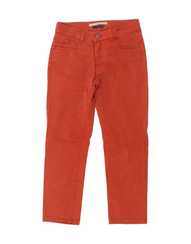 TRUSSARDI Womens Straight Casual Trousers W24 L25 Red Trousers versatile all-occasion