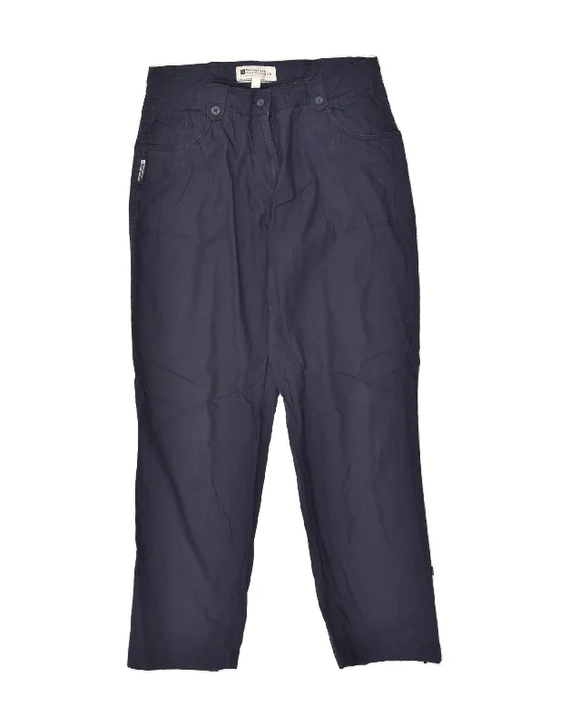 MOUNTAIN WAREHOUSE Womens Casual Trousers UK 12 Medium W32 L30 Navy Blue Trousers Harem Relaxed Fit