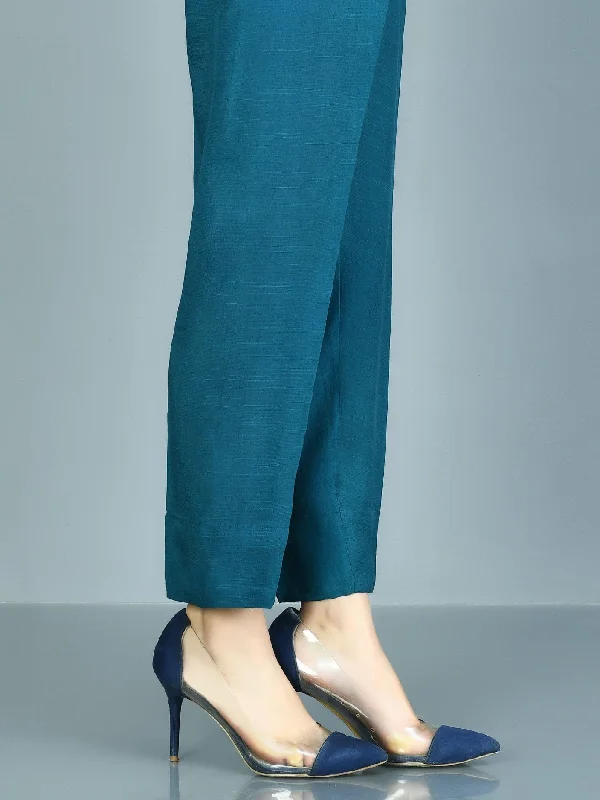 Raw Silk Trouser Trousers chic fashionable