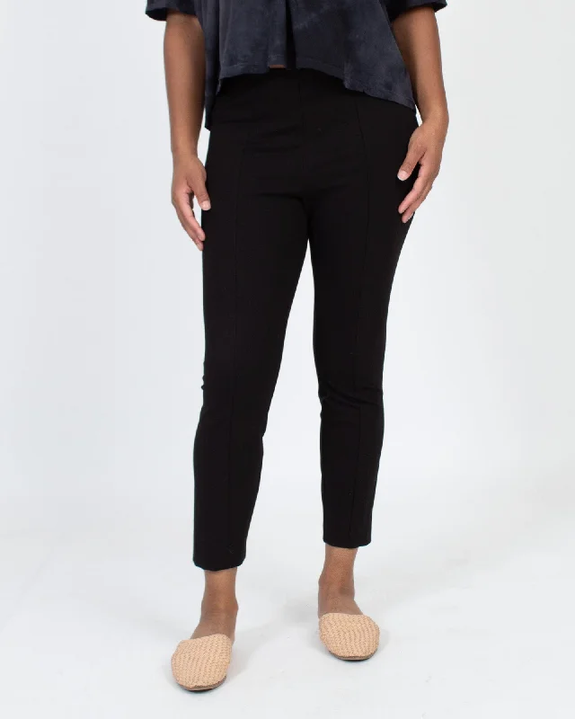 Black Trouser Pant Wide Leg Loose Fit Mid Waist