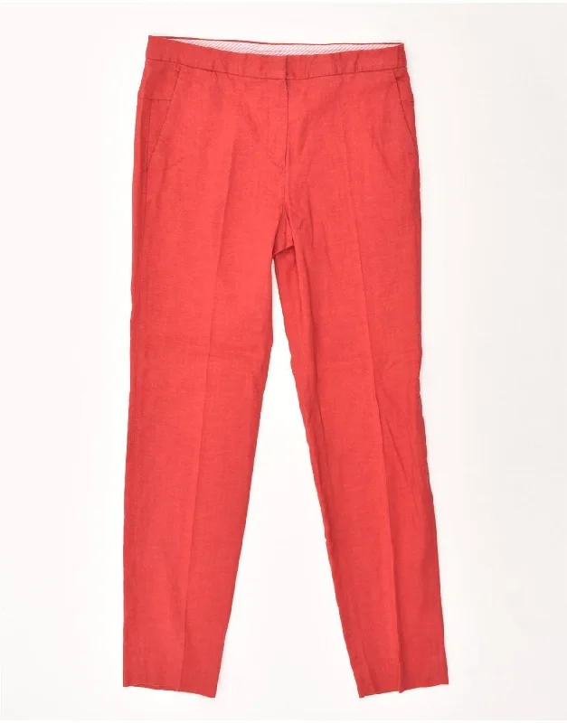 MASSIMO DUTTI Womens Slim Casual Trousers W28 L28 Red Trousers cozy soft