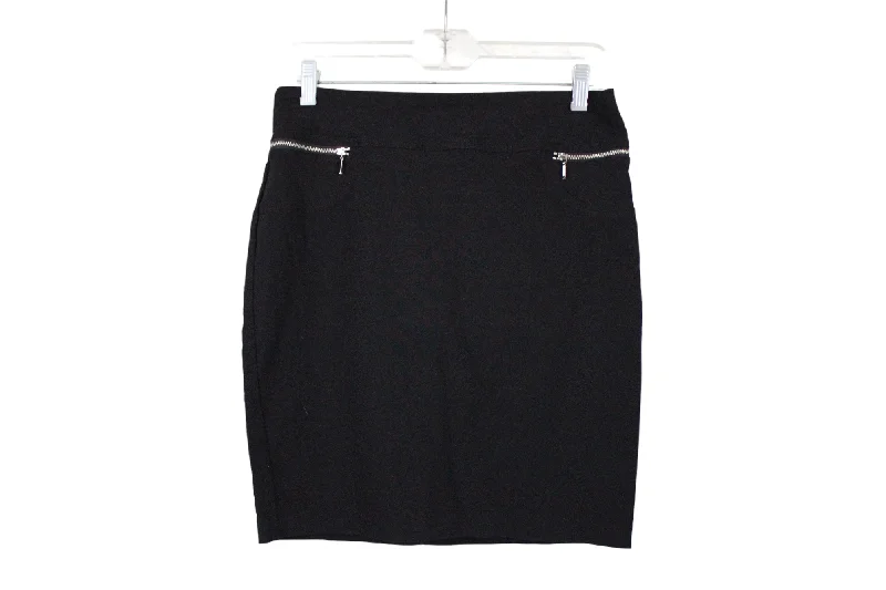 Joe B. Black Stretch Skirt | XL leather skirt bold