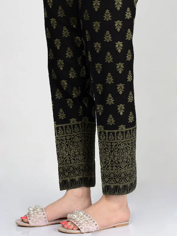Jacquard Straight Trouser Trousers Lace Delicate