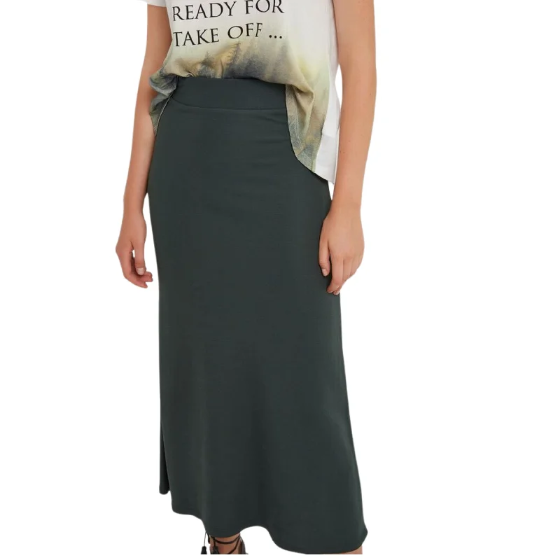 OXXO -  A-Line Midi Skirt denim skirt trendy