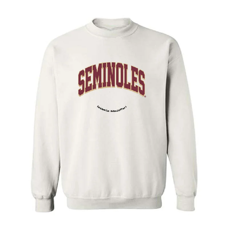 FSU - NCAA Women's Track & Field : Isabella Madaffari - Classic Fashion Shersey Crewneck Sweatshirt Hoodie with Pastel Soft Subtle