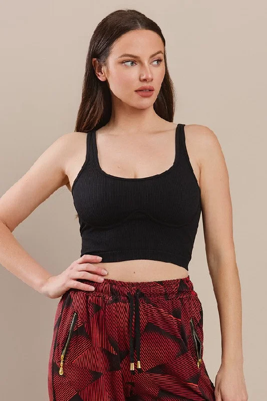 Seamless Serenity Tank silver tank top