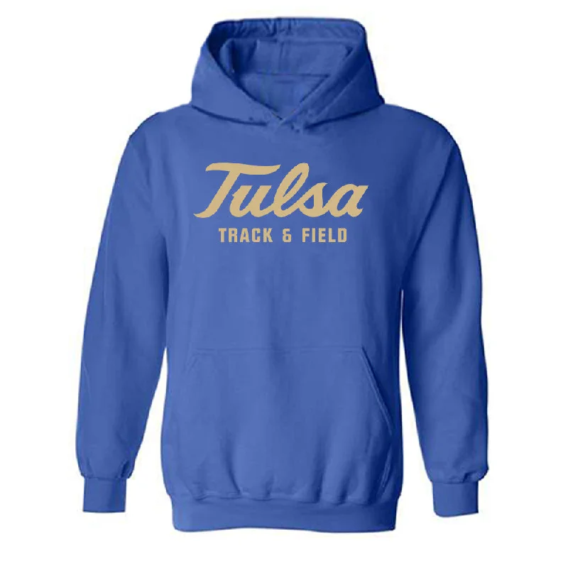 Tulsa - NCAA Women's Track & Field : Gabbie Washington - Classic Shersey Hooded Sweatshirt Hoodie with Hem Frayed Vintage Worn