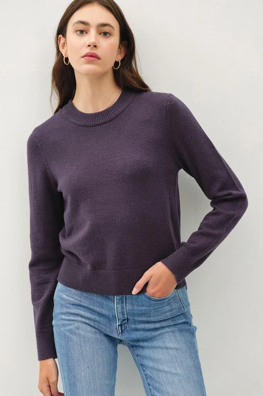 Your Own Way Eclipse Blue Ultra Soft Sweater Modern Contemporary Chic