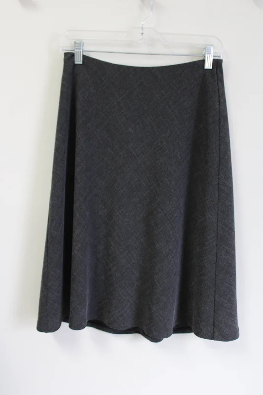 Geoffrey Beene Sport Stretch Gray Skirt | 4 silk skirt lustrous
