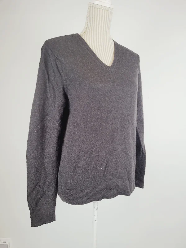 BANANA REPUBLIC MARINO WOOL SWEATER LADIES LARGE PRE-LOVED Fleece Sweater Nylon Polyester