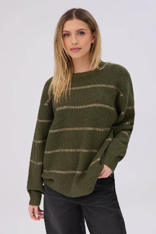 Ribbed Knit Crew Neck Oversized Sweater Wool Sweater Cotton Sweater Cashmere Sweater