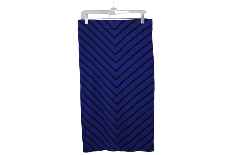 APT.9 Blue Chevron Skirt | M high waist skirt