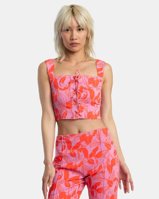 Villa Tank Top - Cyclamen sexy tank top