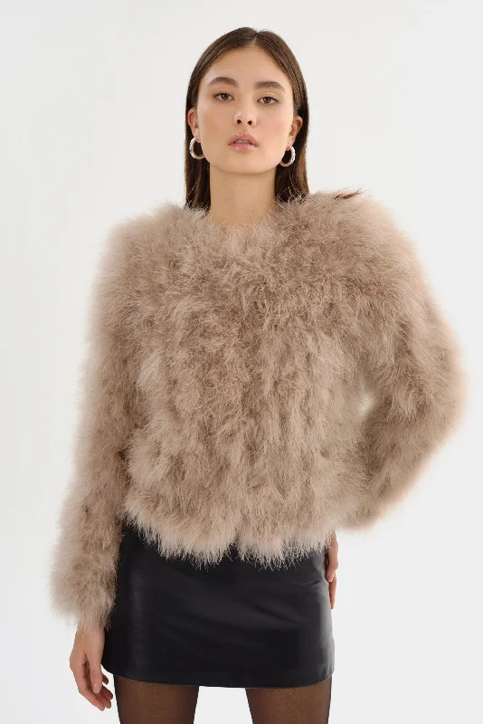 DEORA | Feather Jacket Knit Jacket Woven Jacket Fleece Jacket