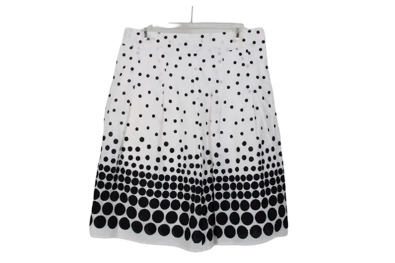 Elementz Dotted Skirt | L a-line skirt cut