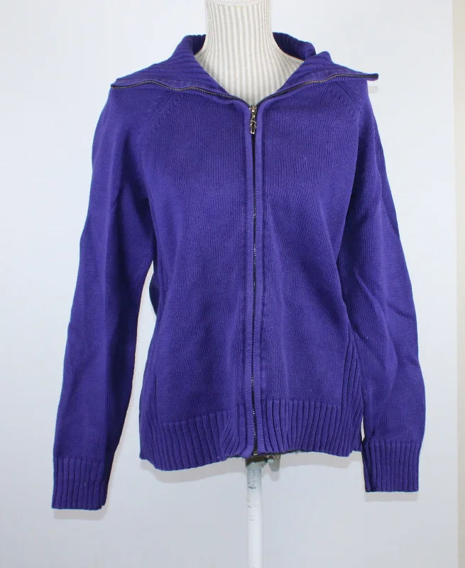 NORTHERN REFLECTIONS PURPLE SWEATER LADIES LARGE PRE-LOVED Fitted Slim Tailored