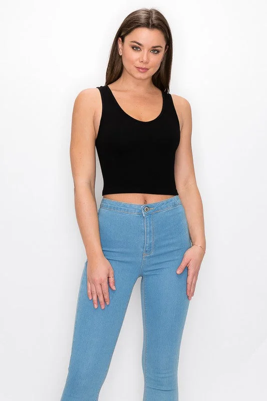 Sleeveless Cropped Tank Top cropped tank top