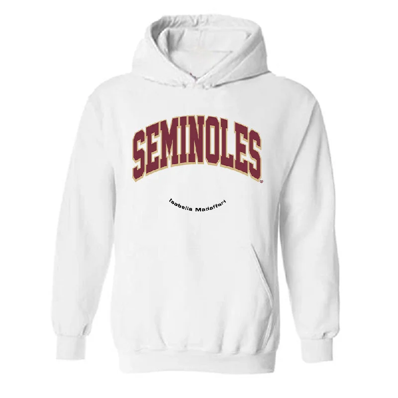 FSU - NCAA Women's Track & Field : Isabella Madaffari - Classic Fashion Shersey Hooded Sweatshirt Hoodie with Reflective Safety Nightwear