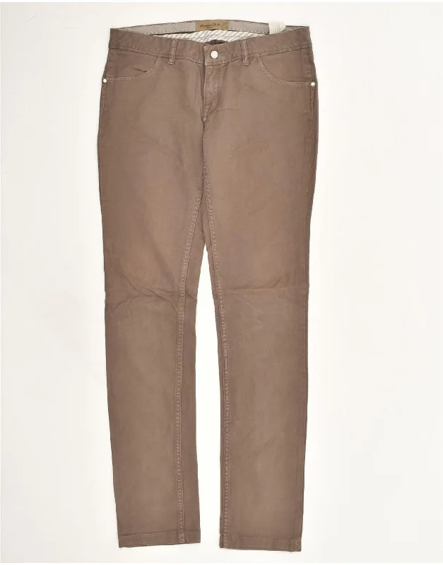 MASSIMO DUTTI Womens Slim Casual Trousers EU 40 Medium W30 L31 Brown Trousers Favorite Customer