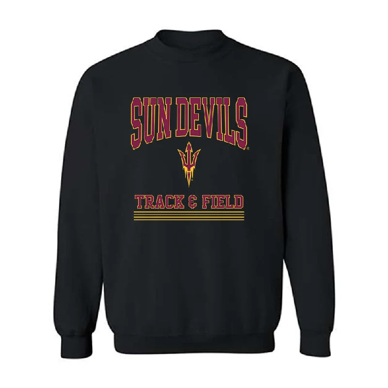 Arizona State - NCAA Women's Track & Field : Lauren Brown - Classic Fashion Shersey Crewneck Sweatshirt Hoodie with Hem Frayed Vintage Worn