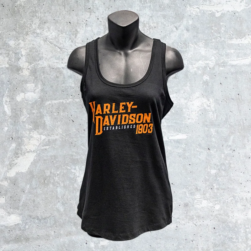 Milwaukee Harley Davidson-HD Evolve Black Tank Top crossback tank top