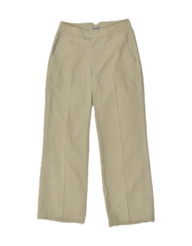 DOCKERS Womens Straight Casual Trousers W28 L29 Beige Trousers Hiking Durable