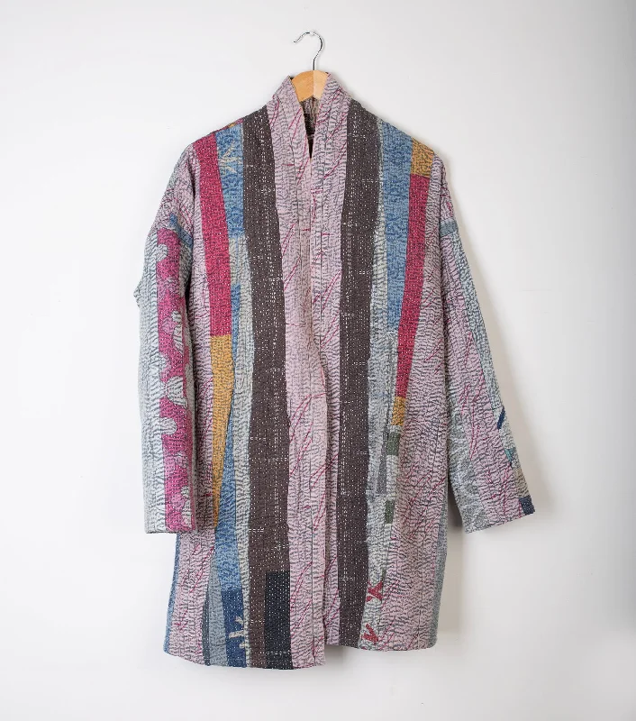 Multi Color Vintage Cotton Kantha Jacket Denim Jacket Leather Jacket Suede Jacket