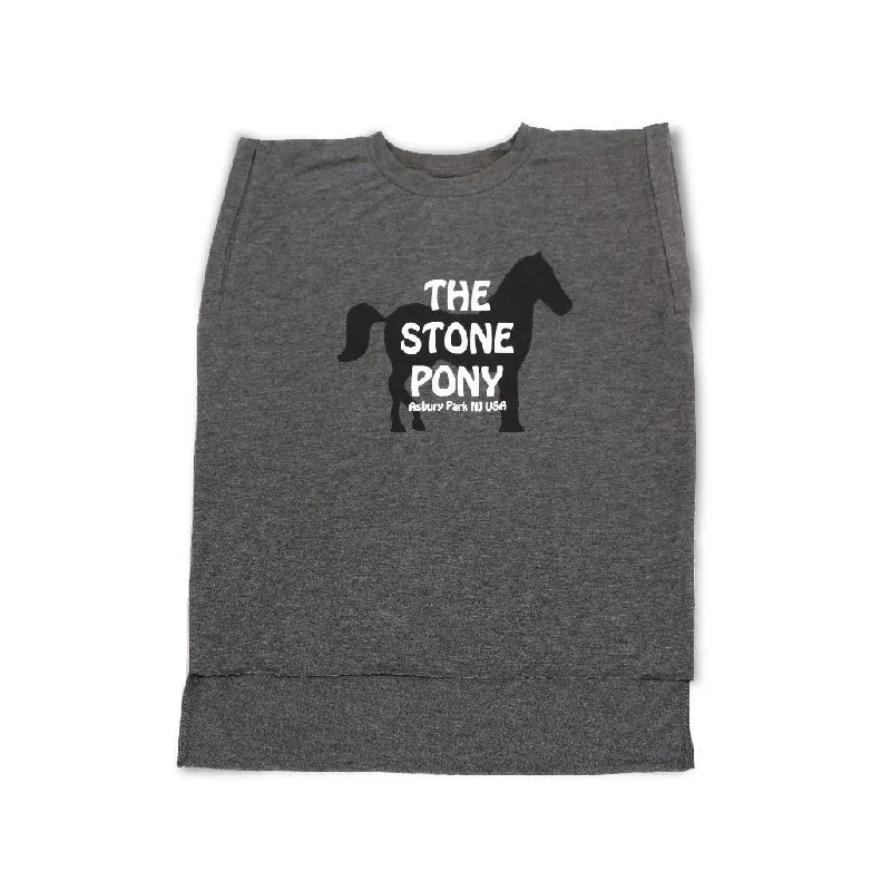 Women's Grey Flowy Tank fitness tank top