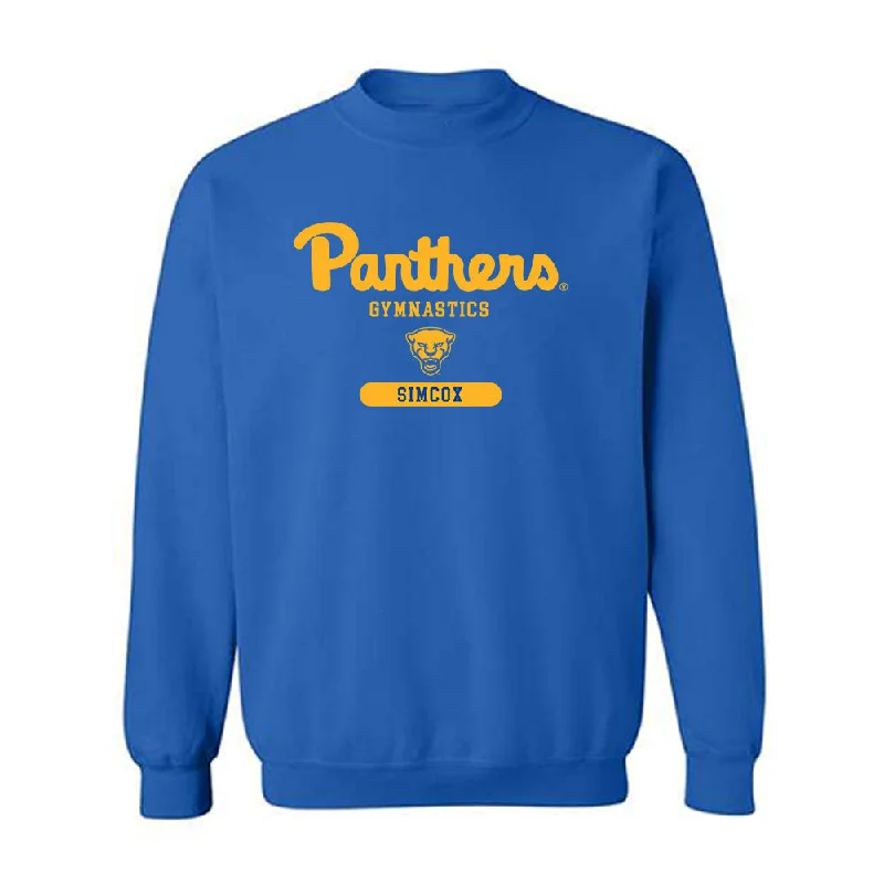 Pittsburgh - NCAA Women's Gymnastics : Darbi Simcox - Classic Shersey Crewneck Sweatshirt Hoodie with Typography Text Message