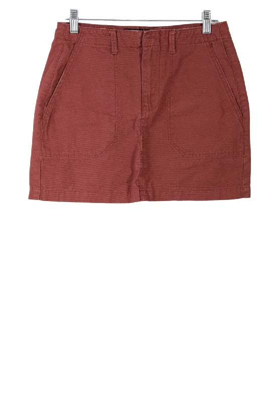 Indigo Rein Terracotta Mini Skirt | 3 (25") silk skirt elegant