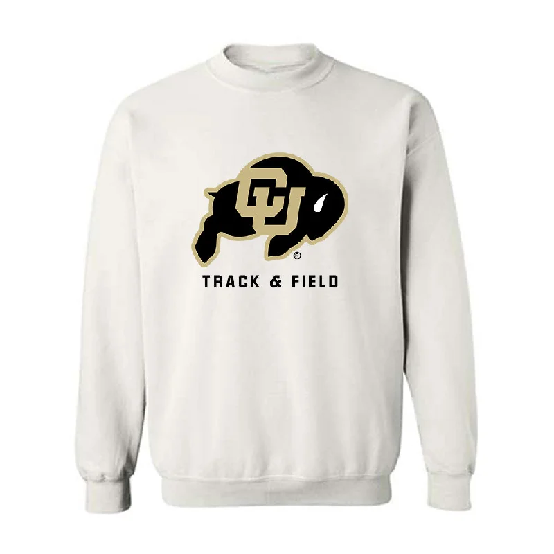Colorado - NCAA Women's Track & Field : Alaina Fantaski - Crewneck Sweatshirt Hoodie with Mesh Breathable Sporty