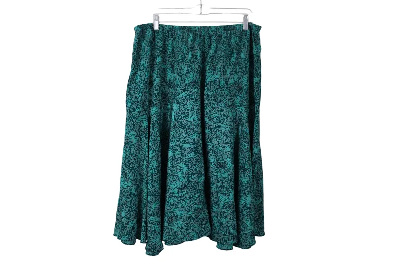 Vintage Union Made Green Skirt | 35" low waist skirt