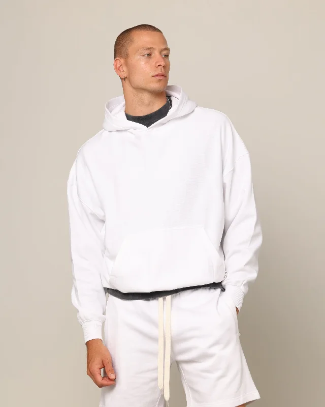 Carré Blanc Oversized Hoodie White Hoodie with Oversized Fit Loose Comfortable