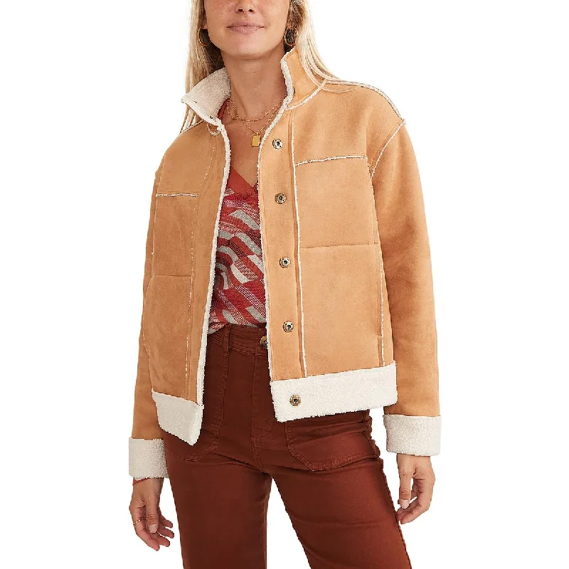 Ashville Womens Sherpa Cold Weather Fleece Jacket Jersey Jacket Tulle Jacket Batik Jacket