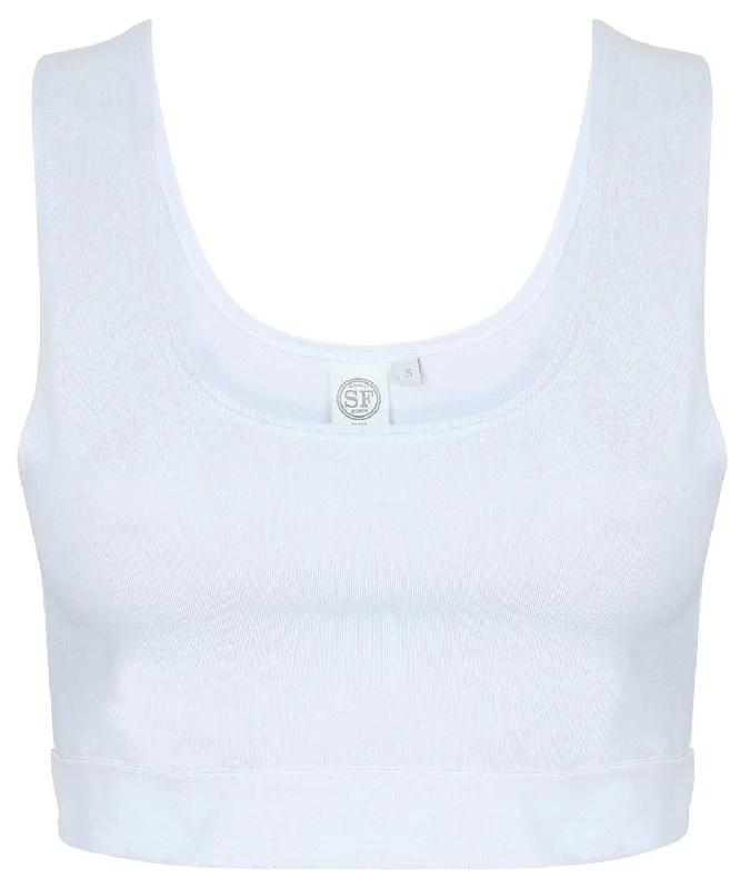 White/White - Women's fashion crop top Cozy Warm Stylish