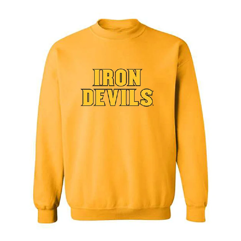 Arizona State - NCAA Women's Track & Field : Lauren Brown - Replica Shersey Crewneck Sweatshirt Hoodie with Hem Applique Textured Unique