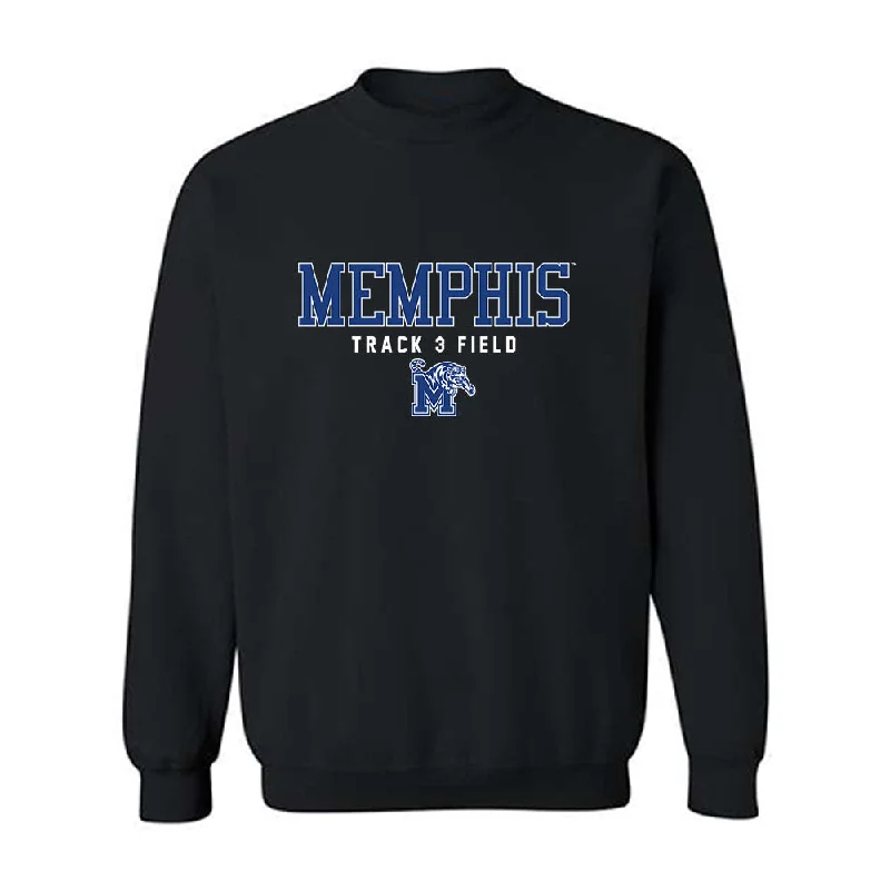Memphis - NCAA Women's Track & Field : Mi'Asia Bergmann - Crewneck Sweatshirt Hoodie with Side Slits Relaxed Casual