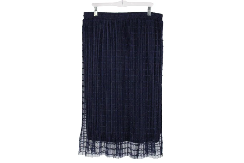 Metrowear Tulle Blue Skirt | L linen skirt light