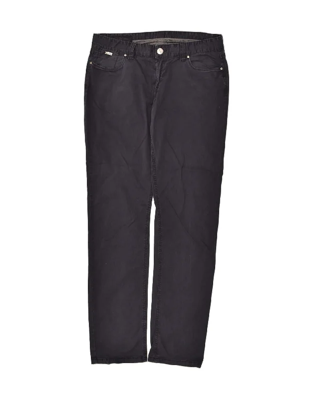 ELLESSE Womens Slim Casual Trousers IT 50 XL W34 L32 Navy Blue Cotton Skinny Trousers Denim Stretchy