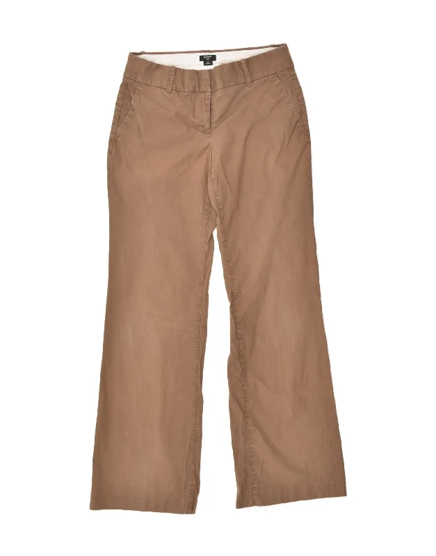 J. CREW Womens City Fit Bootcut Chino Trousers US 4 Small W30 L32  Brown Trousers Ceremony Elegant