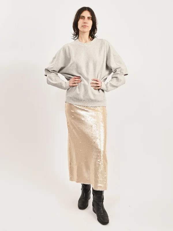 Heather Grey Cocoon Crewneck Sweatshirt Hoodie Jacket Zipper Layering