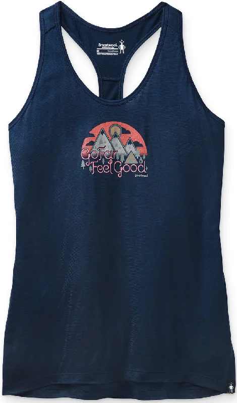 Merino Sport 150 Go Far, Feel Good Graphic Tank - Women's|-|Camisole imprimée Merino Sport 150 Go Far Feel Good - Femme modal blend tank