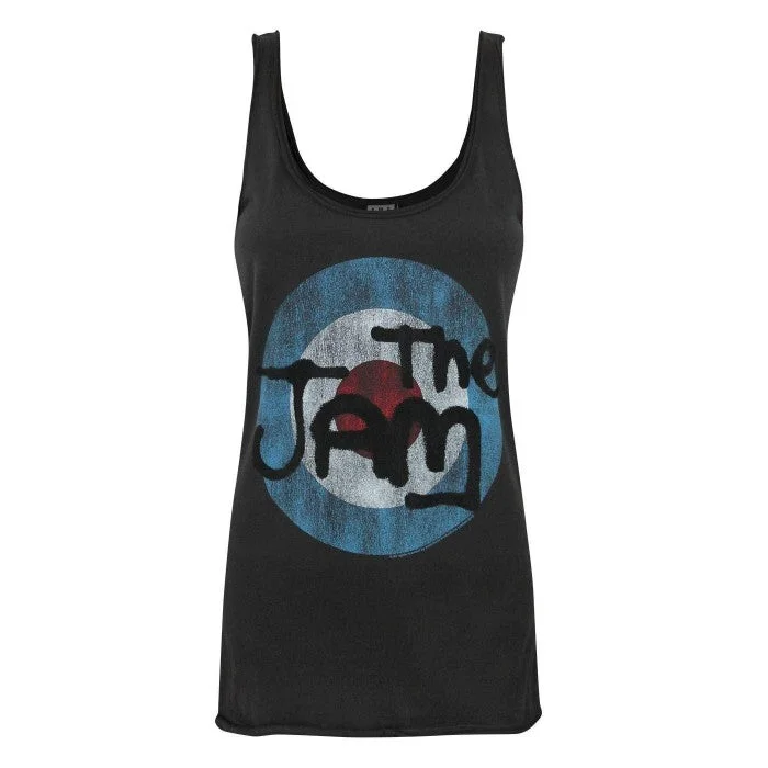 Amplified Womens/Ladies The Jam Logo Tank Top turquoise tank top