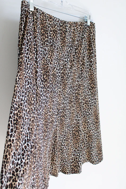 Notations Leopard Print Skirt | L corduroy skirt durable