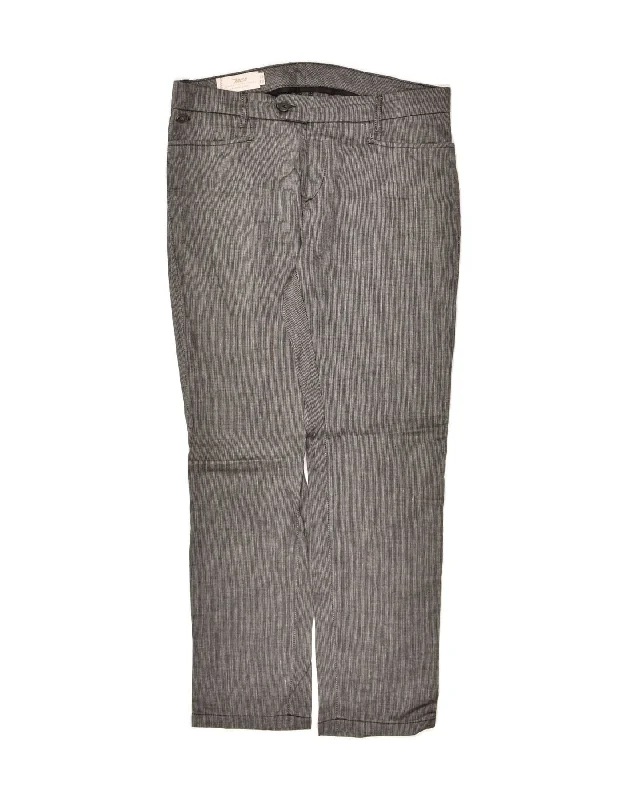 MARLBORO CLASSICS Womens Slim Casual Trousers EU 46 XL W32 L28  Grey Trousers Cargo Utility