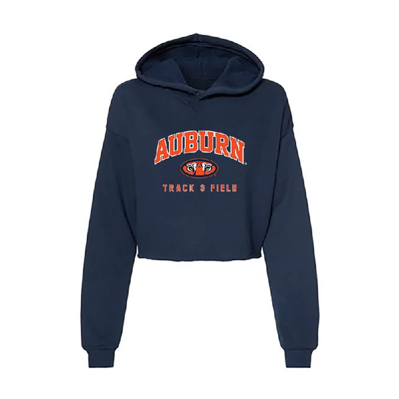 Auburn - NCAA Women's Track & Field : Chante Clinkscale - Women's Crop Fleece Hoodie Hoodie with Raglan Sleeves Sporty Comfortable