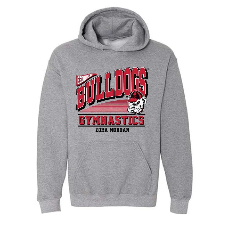 Georgia - NCAA Women's Gymnastics : Zora Morgan - Classic Fashion Shersey Hooded Sweatshirt Hoodie with Lining Warm Insulated