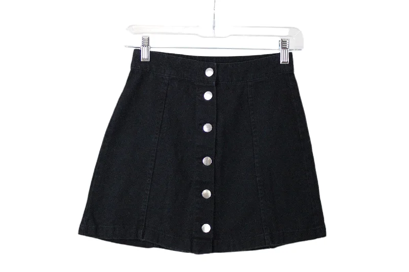 Divided H&M Black Denim Skirt | 4 casual skirt length