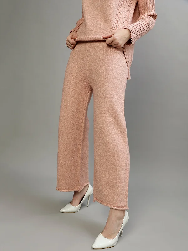 Centre Stage Women Solid Flared Trouser Trousers fashionable trendy