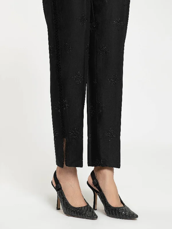 Embroidered Cambric Trouser Trousers Harem Relaxed Fit